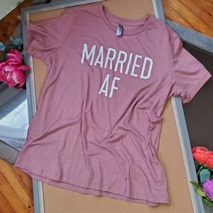 Thread Tank "Married AF" Mauve Tee